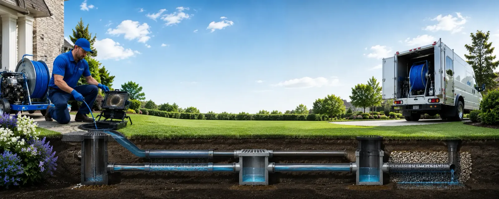 Outdoor drain cleaning information for Sacramento, PA